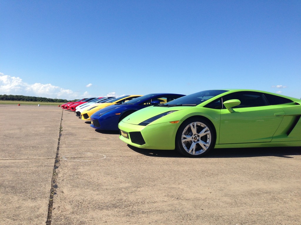 Supercars of every colour today, in...